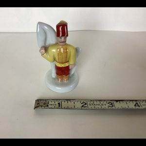 Herend Hungarian porcelain military officer with horse, small